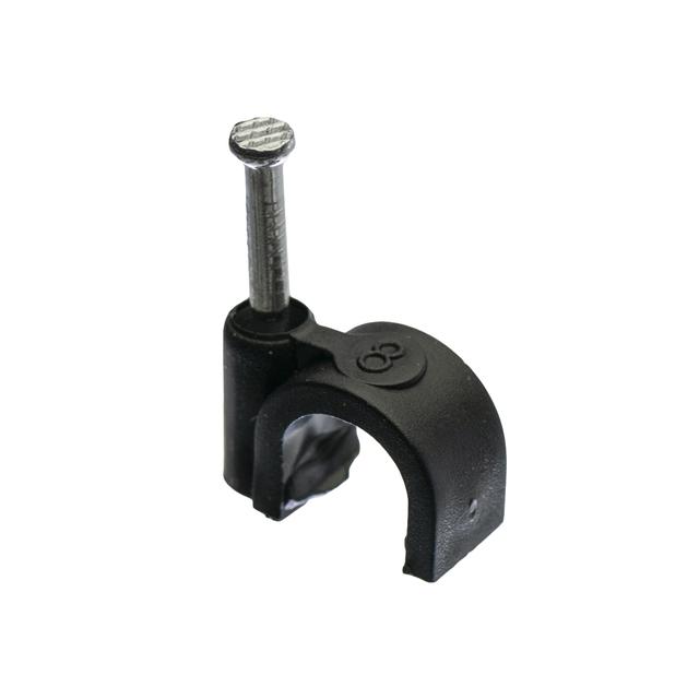 uchwyt kabl.D fi8mm czarny, 100