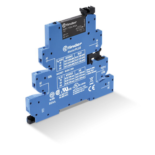 Przekaźnik interfejsowy serii 39: 1Z 2A 240V AC/DC 39.30.0.240.8240 /10szt./ FINDER