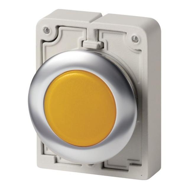 M30I-FL-Y Lampka sygn. 30mm płaska żółtaA stal nierdzewna 188046 EATON