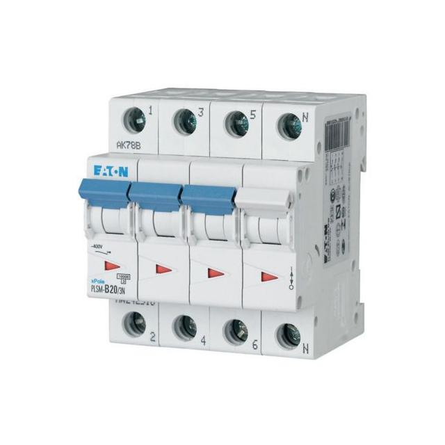 PLSM-C20/3N-MW Wyłącznik nadprądowy 10kA C20A 3P+N 242544 EATON