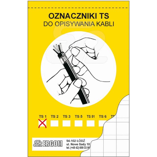OZNACZNIK TS 51 (W OPAKOWANIU 20 SZT)