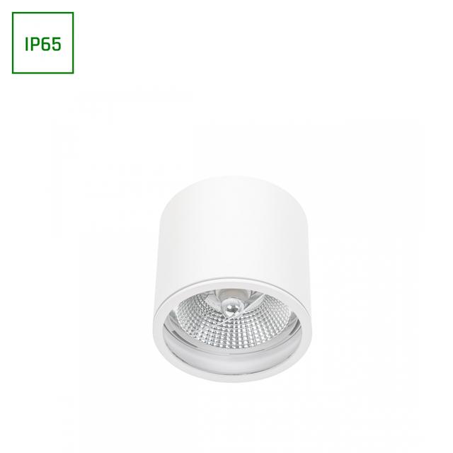 CHLOE AR111 GU10 IP65 okrągła biała nieruchoma