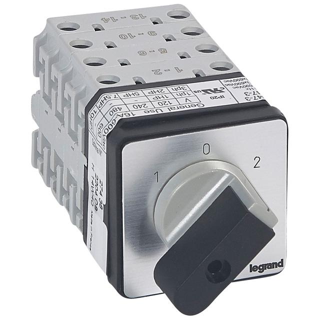 PRZEŁĄCZNIK KRZYWKOWY 0-1-2 PR17 20 A 4P, Legrand