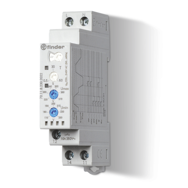 Przekaźnik nadzorczy serii 70: 1P 10A 220…240V AC 70.11.8.230.2022 /5szt./ FINDER