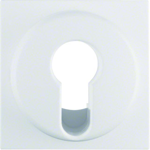 BERKER Q.1/Q.3 Płytka czołowa do łącznika na klucz biały aksamit 15076089 HAGER