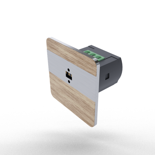 Laserowy czujnik odległości DRL-12, czujnik ruchu, buk-satyna