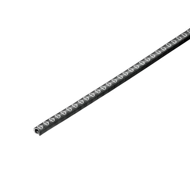 CLI C 02-3 SW/WS 0 CD System kodowania kabli, 1.3 - 3 mm, 3.4 mm, Nadrukowane znaki: Liczby, 0, PVC, miękkie, bez kadmu, czarny /500szt./ 1568241503 WEIDMÜLLER