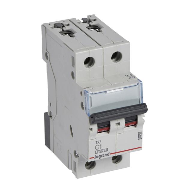 Wyłącznik Nadprądowy 2P C1A 6kA AC S302 TX3 403520 LEGRAND