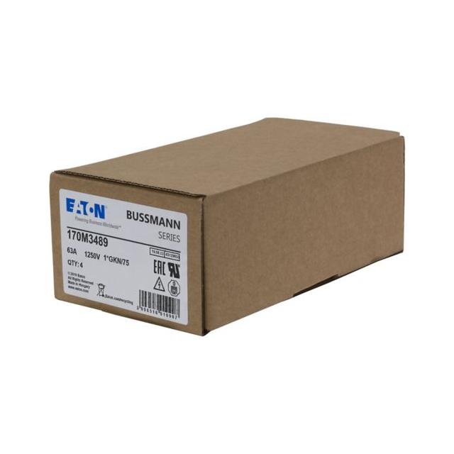 FUSE 63A 1250V 1*GKN/75 AR CU Wkładka szybka 63A AC 1250V rozmiar 1 45x59x81 mm aR, 170M3489 EATON