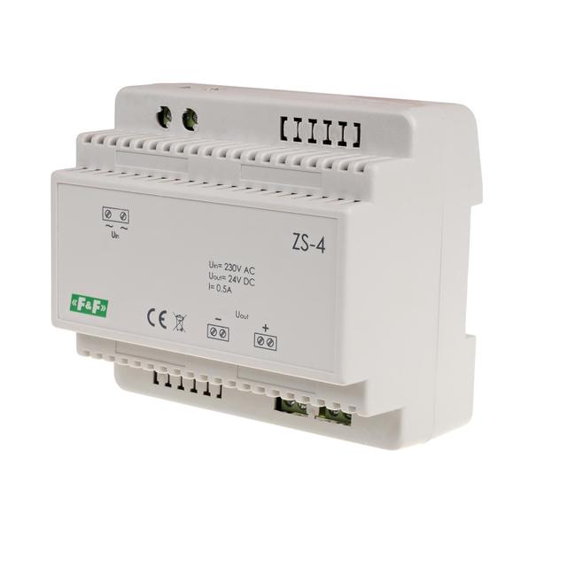 Zasilacz stabilizowany 24V DC 0,5A ZS-4 F&F