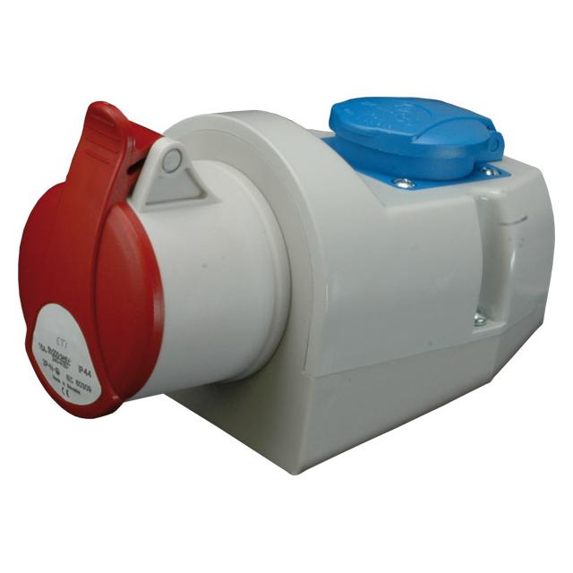 32A 400V/230V Gniazdo kombi 3P+PE plus EE 16S Schuko IP44 EZCZ -S 3243 004482052 ETI
