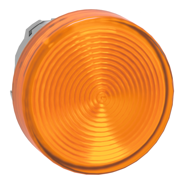 Harmony XB4 Główka lampki sygnalizacyjnej pomarańczowa LED metalowa karbowana ZB4BV053S Schneider
