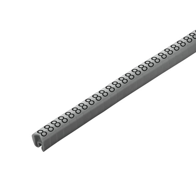 CLI C 2-4 GR/SW 8 CD System kodowania kabli, 4 - 10 mm, 7 mm, Nadrukowane znaki: Liczby, 8, PVC, miękkie, bez kadmu, szary /250szt./ 1568261527 WEIDMÜLLER