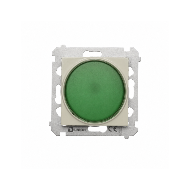 Simon 54 Sygnalizator świetlny LED zielone światło kaszmir mat DSS3.01/42