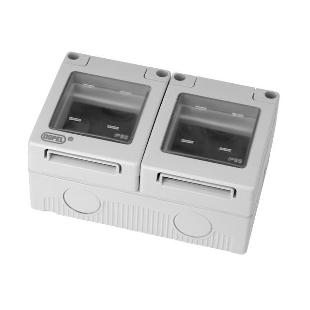 OSPEL45 Puszka hermetyczna podwójna - kolor szary