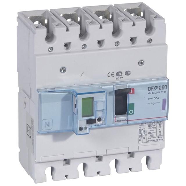 Wyłącznik DPX3 250 El+P 4P 100A 50Ka 420475 LEGRAND