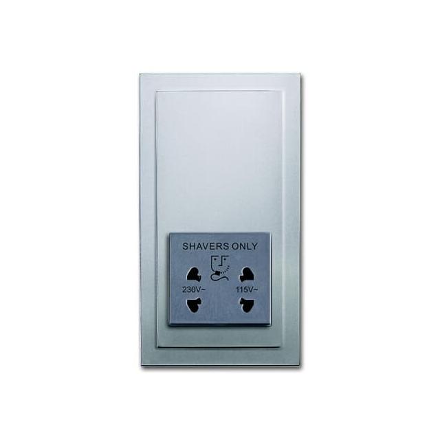 FUTURE Gniazda do maszynek do golenia aluminiowo srebrny 2CKA002130A0291 ABB