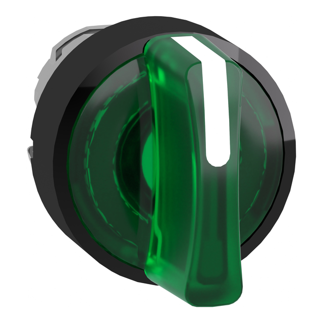 Harmony XB4 Przełącznik 2 położeniowy fi22 zielony stabilny LED metalowy okrągły ZB4BK13337 Schneider
