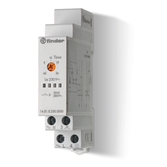 Automat do klatek schodowych serii 14: 1Z 16A 230V AC 14.81.8.230.0000 /5szt./ FINDER
