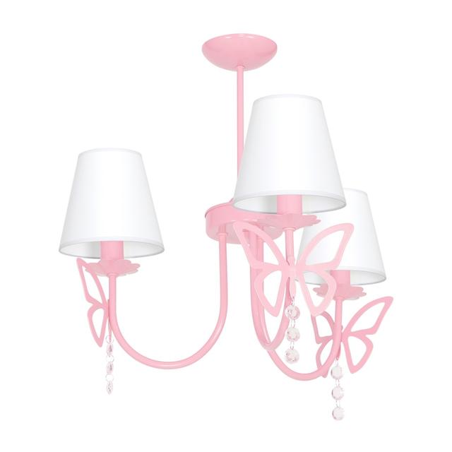 Milagro lampa wisząca/żyrandol Charlotte Pink 3xE14 MLP4216