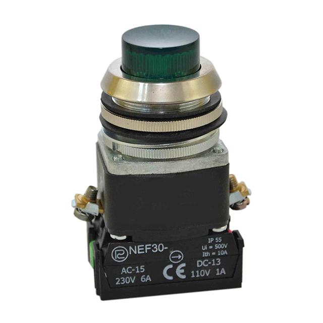 Przycisk NEF30-WLXY/12V zielony