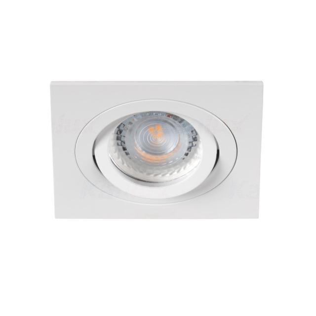 SEIDY CT-DTL50-W/M Oczko sufitowe SEIDY CT-DTL50-W/M kwadratowy stop aluminium kolor biały mat 1XGx5