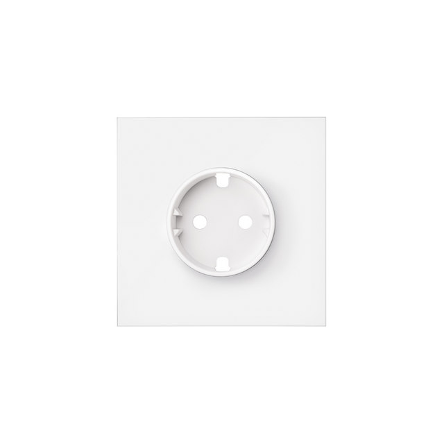 Simon 100 W100-10020105X-230 Panel 1-krotny: 1 gniazdo zasilające biały mat 10020105-230 KONTAKT