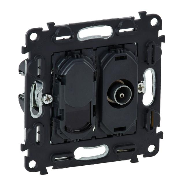 Valena Life Gniazdo Męskie Tv + Rj45 Kat. 6 Utp 753055 LEGRAND