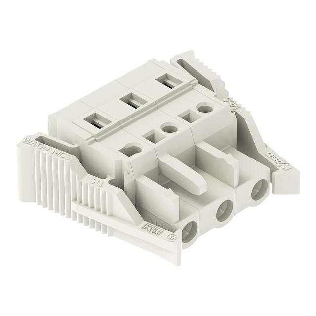 Gniazdo MCS‑MIDI Classic 3‑biegunowe jasnoszare raster 7,5mm 721‑203/037‑000 /50szt./ WAGO