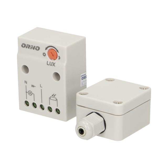 Czujnik zmierzchowy z hermetyczną zewnętrzną sondą w puszce IP65 2300W OR-CR-232 ORNO