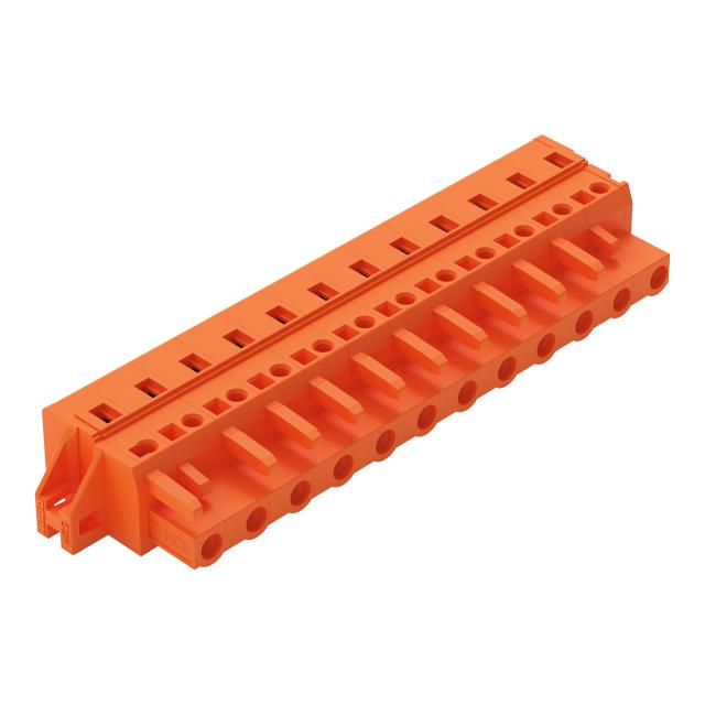 MCS-MIDI Classic gniazdo 12-bieg. pomarańczowe raster 7,62 mm /10szt./ WAGO