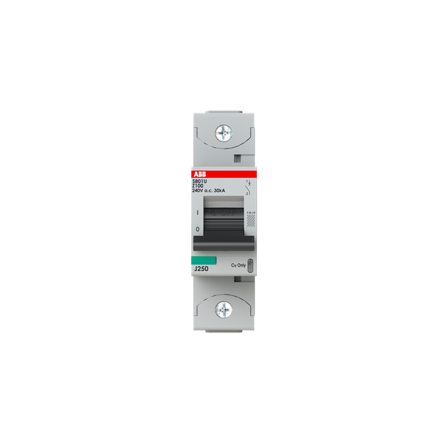 S801U-Z100 Wyłącznik nadprądowy 25kA 1P Z100A 2CCS881017R0825 ABB
