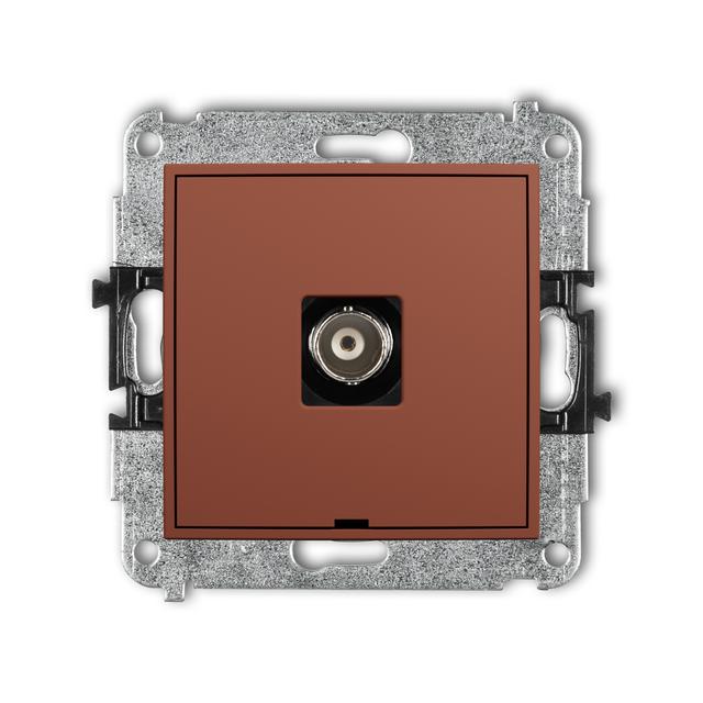 ICON Gniazdo pojedyncze BNC terakota 63IGBNCBO-1 KARLIK