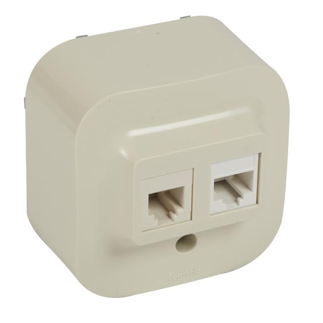 Forix IP20 - Gniazdo 1Xrj11 + 1Xrj45 Kremowe 782451 LEGRAND