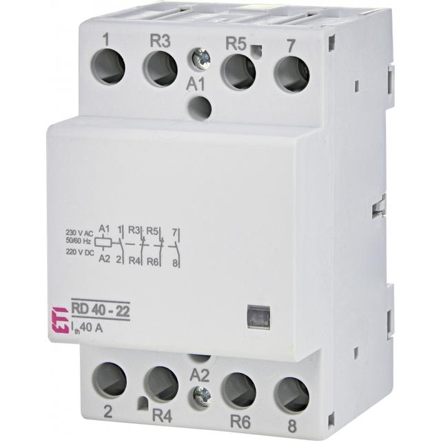 Stycznik modułowy 40A 2Z 2R 3M 4P RD 40-22-230V AC/DC 002464022 ETI