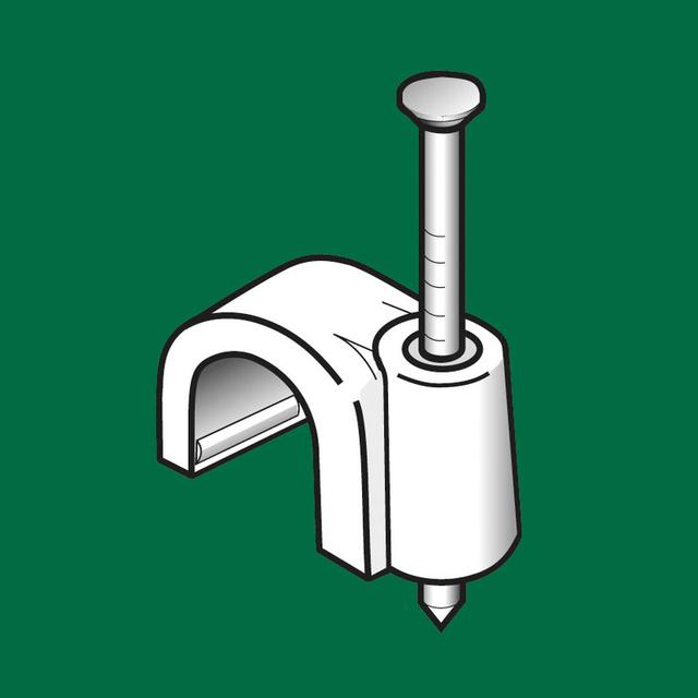 Uchwyt kablowy okrągły FLOP-6 (100 szt.)