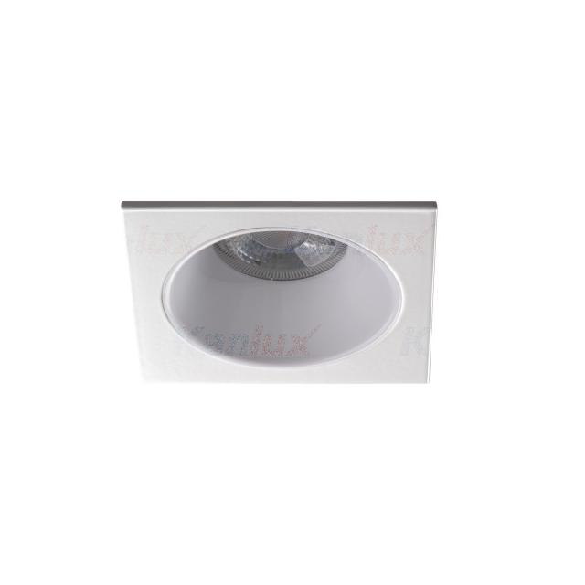 GLOZO DSL W/W Oczko sufitowe GLOZO DSL W/W kwadratowy stop aluminium kolor biały 1XGx5,3/GU10 KANLUX
