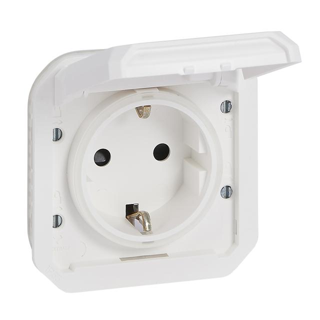 NOWE PLEXO - GN. SCHUKO 2P+Z ZACISKI ŚRUBOWE MECHANIZM 16A-250V BIAŁE 069639L LEGRAND