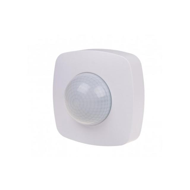 Czujnik ruchu PIR z funkcją obecności IP65 sufitowy 360° 10A 230V,Biały DR-09-IP65 F&F