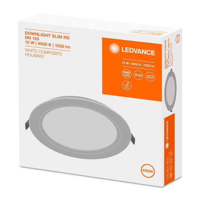 Panel LED Podtynkowy wpuszczany 12W 4000K DOWNLIGHT Slim DN155 okrągły 4058075079052 LEDVANCE