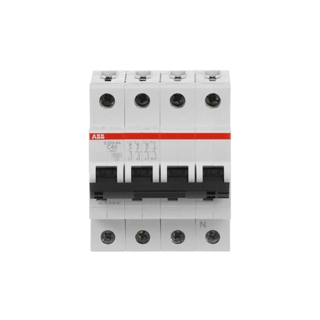 S203-C40NA Wyłącznik nadprądowy 6kA 3P+N C40A 2CDS253103R0404 ABB