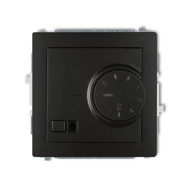 DECO Mechanizm elektronicznego regulatora temperatury z czujnikiem podpodłogowym czarny mat