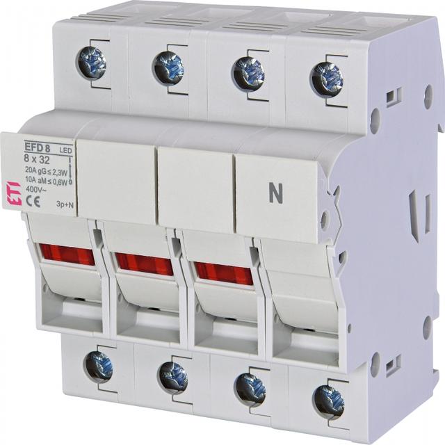Rozłącznik bezpiecznikowy EFD 8 3P+N LED 002520015 ETI