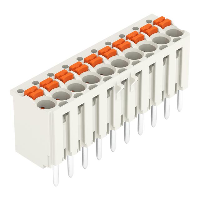 Gniazdo picoMAXeCOM raster 3,5mm 10‑biegunowe z prostymi pinami lutowniczymi bez płytki 2091‑1180 /100szt./ WAGO