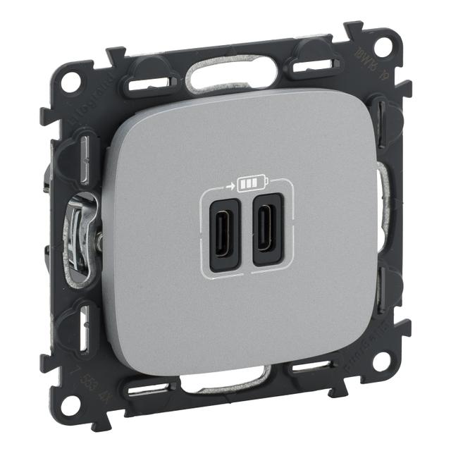 VALUR:AL ŁADOW 2XUSB TYP C 3A, Legrand