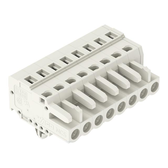 Gniazdo MCS-MIDI Classic 8-biegunowe jasnoszare raster 5mm /50szt./ 721-108/008-000 WAGO