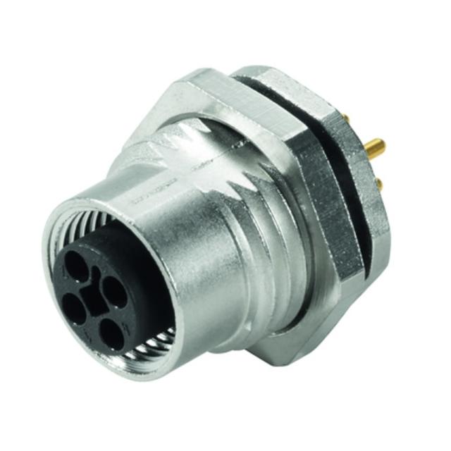 SAIE-M12B-4-T-TL Złącze okrągłe, instalacja (system złącza płytki drukowanej), złącze żeńskie, proste, M12, Liczba biegunów: 4, M 16 /1szt./ 1542650000 WEIDMÜLLER