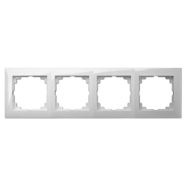 Ramka SENTIA 4x biała  IP 20 biała