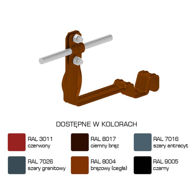 AN-28C/LA/-N Uchwyt dach.prof.skr.Z-śr. WZÓR 7 H=10cm /LA/