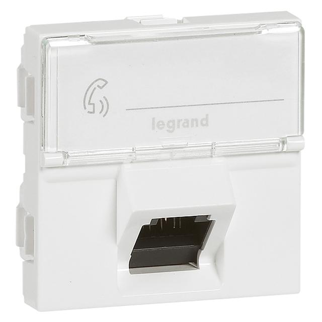 M45: 2M 1Xrj45 Kat. 6A Utp Białe 45° 076509 LEGRAND